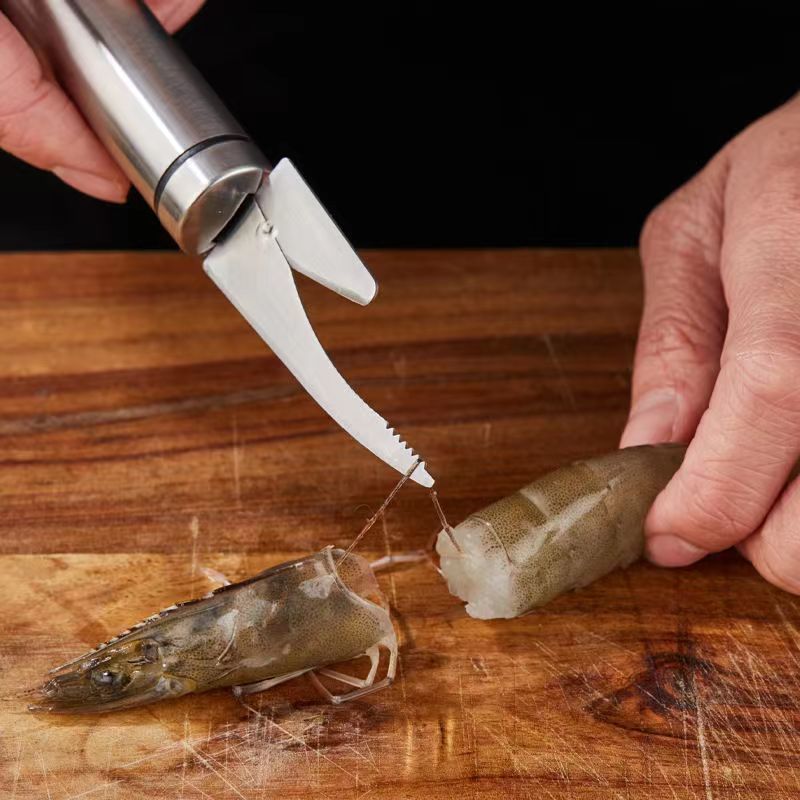 多功能双头鱼虾刀剔除刀不锈钢去虾线刀神器剥虾壳开虾背开肠器